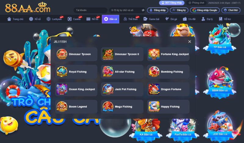 Điều Khiển Game Và Cách Bắn cá AA88 Hiệu Quả