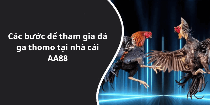 Các bước để tham gia đá ga thomo tại nhà cái AA88